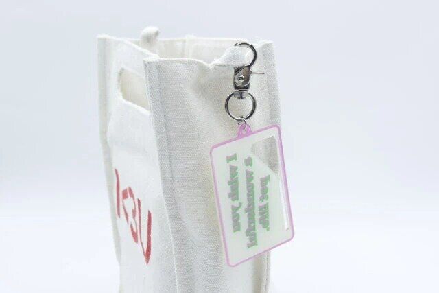 3COINS スリーコインズ スリコ マナー袋収納ロゴキーホルダー