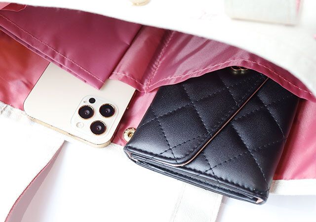 ハワイアンデザイン ランチトート オープンポケット