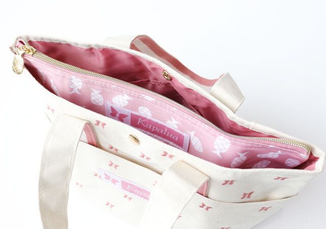 ハワイアンデザイン 保冷ポーチ トートにすっぽり入る