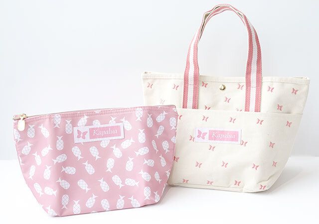 ハワイアンデザイン トートバッグ ポーチ セット