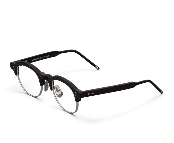 メガネ シャイニーブラック＋シルバーオーバル ￥139,700