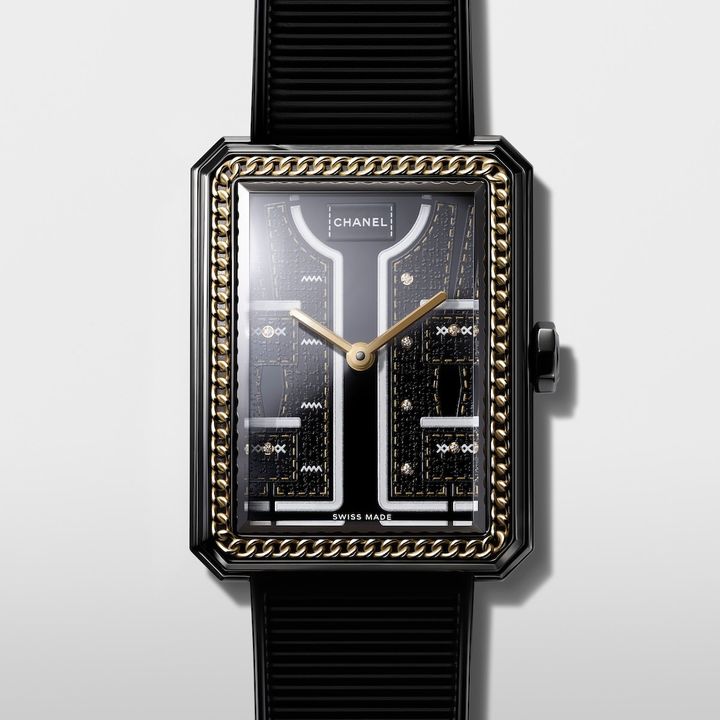 「ボーイフレンド クチュール」（SS×YG×ダイヤモンド、ケース径34.6×26.7mm、クォーツ、数量限定）￥1,705,000