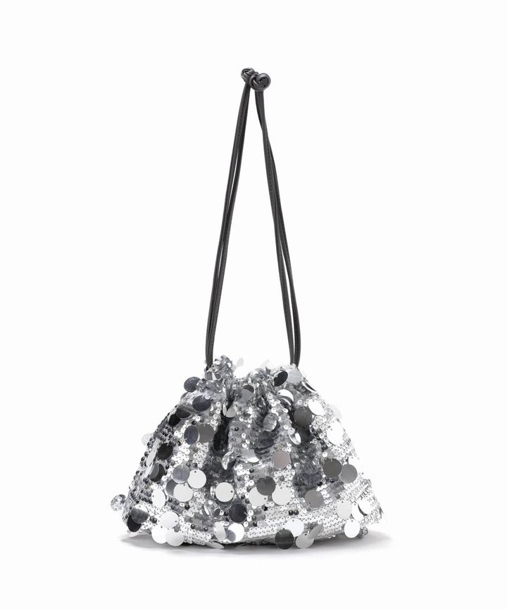 画像: 「スパンコール巾着バッグ」[縦17.5×横25×マチ8.5cm]￥7,150※2024年5月下旬発売予定 出典：スローブ イエナ