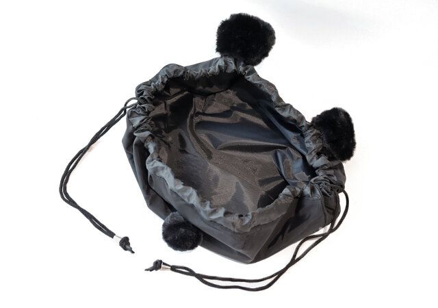 イガリシノブ 巾着ポーチ 開けたところ