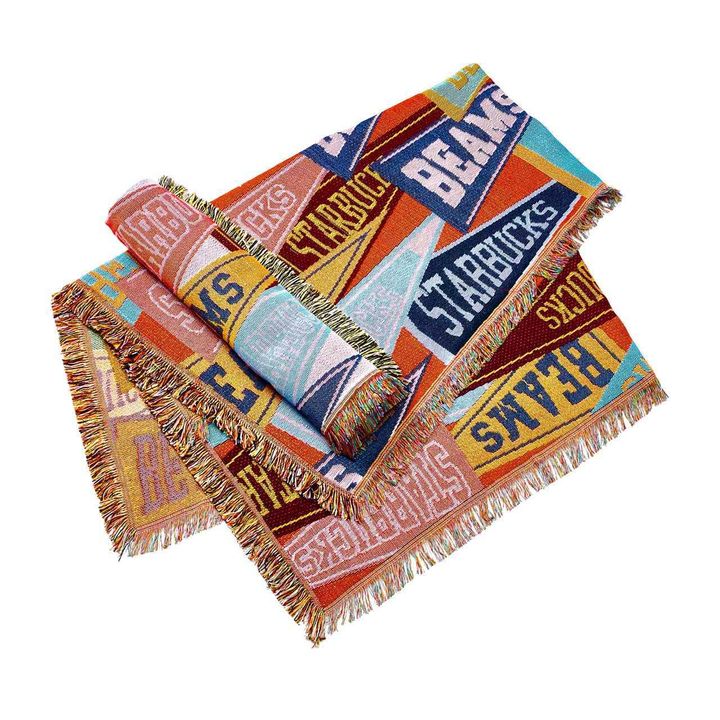 画像: 【BEAMS】「スローケット Pennant Design」（ベージュ、オレンジ）各￥15,000（税込）