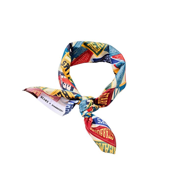 画像: 【BEAMS】「バンダナ」 Pennant Design（ベージュ、オレンジ）￥2,500（税込）