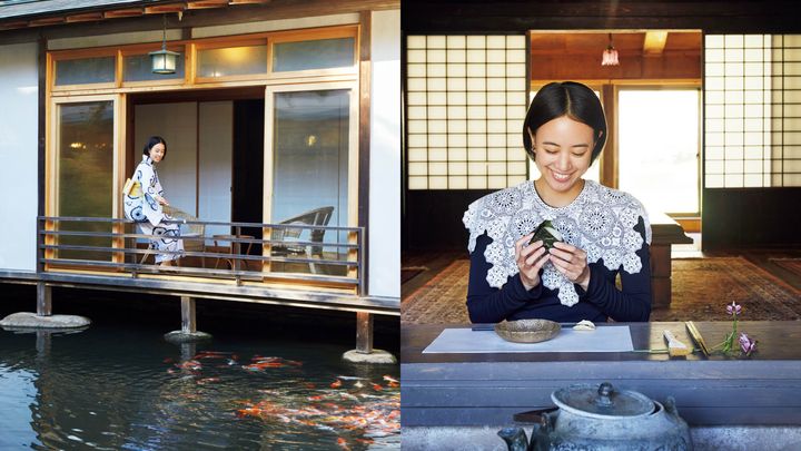 静岡・修善寺〈羅漢〉池泉庭園と内観