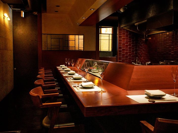 銀座『おか﨑』の内観