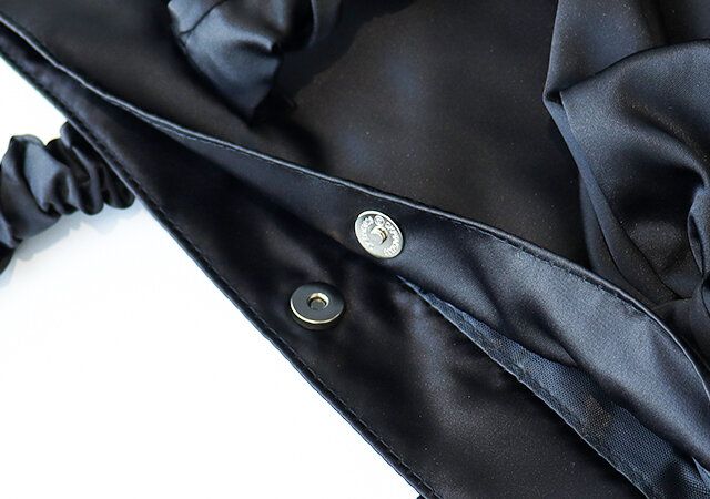 リボントートバッグ 間口 マグネットボタン