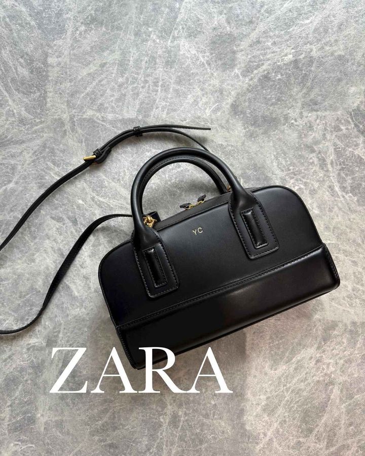 すぎちゃん ザラ ZARA ボストンバッグ シボ革 見た瞬間声出た」「かなりの高見え」【ZARA】ザラ女絶賛！「高