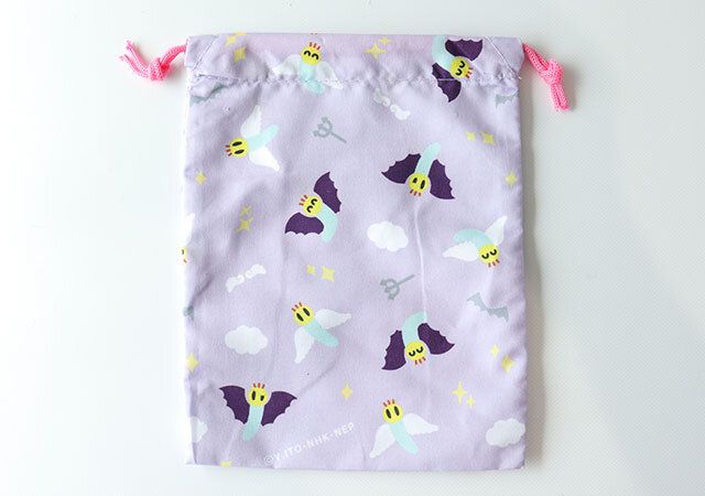 セリアのャッキ！ミニ巾着のデザイン