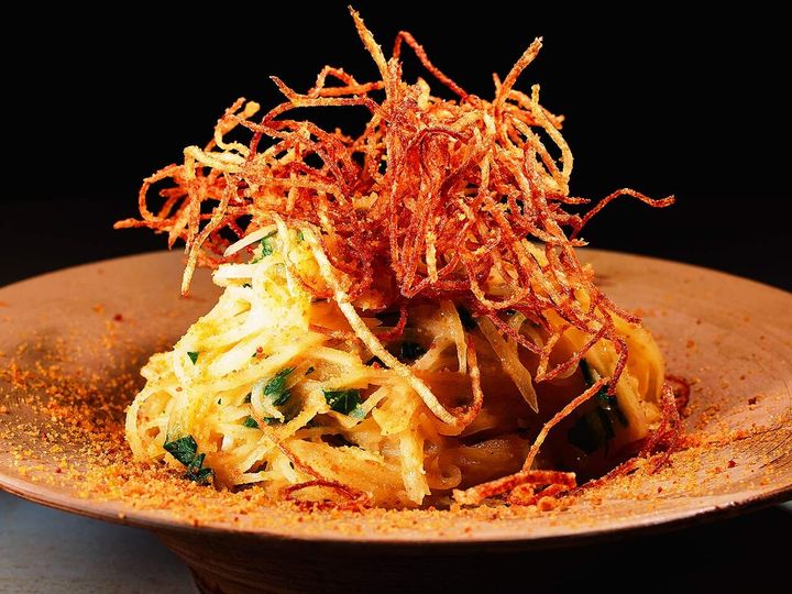 都立大学『marble』の「じゃがいもジュリエンヌとカラスミレモン」