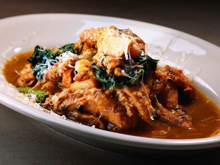 都立大学『marble』の「トリッパとギアラの煮込み」