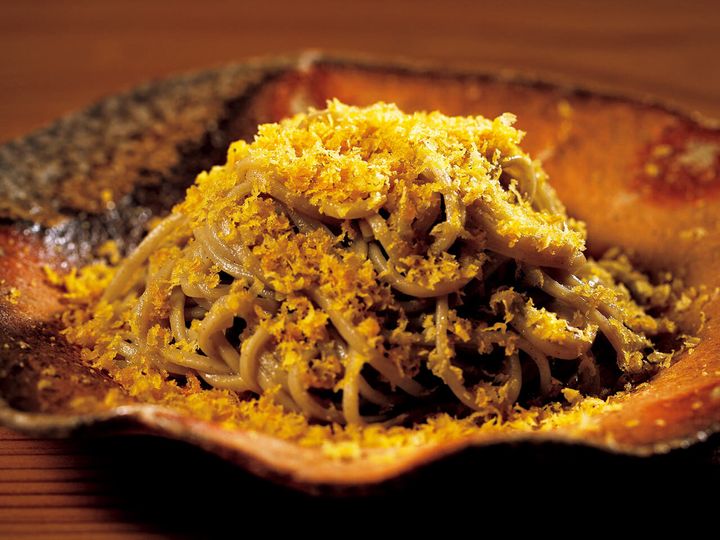 浅草『食堂うゆき』の「からすみ蕎麦」