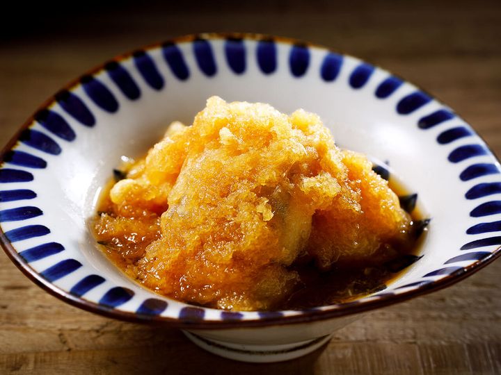 高円寺『高円寺 動悸』の「煮穴子とカリフラワーの揚げおろし」