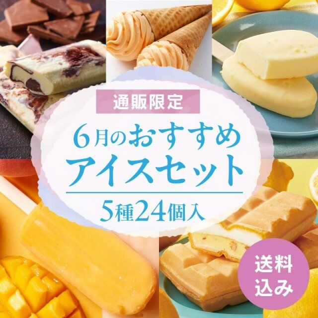 シャトレーゼ 【6月限定】6月のおすすめアイスセット 5種24個入