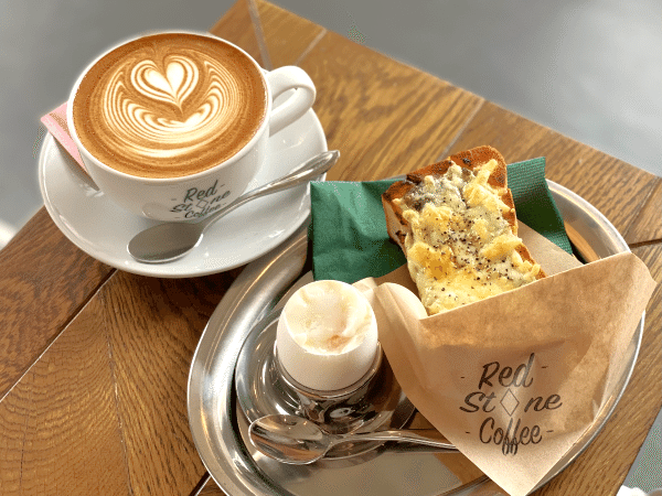 レッドストーンコーヒー白鷺公園店トーストセット