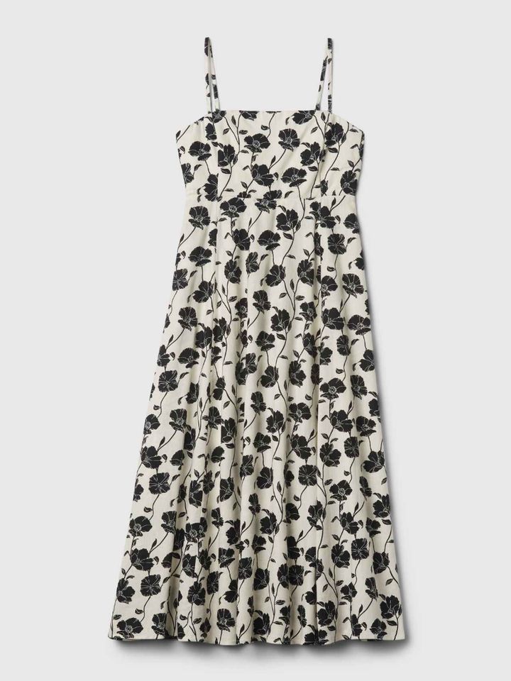 画像1: リゾート感溢れる大人のキャミワンピース