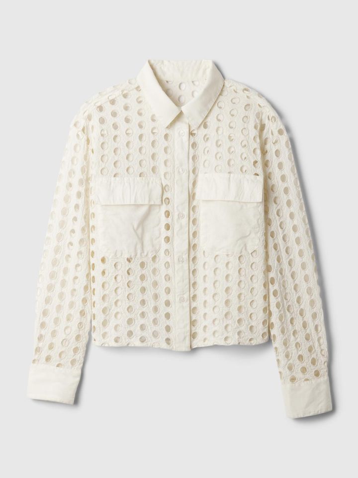 画像: 涼しげでフェミニンなパンチングデザイン