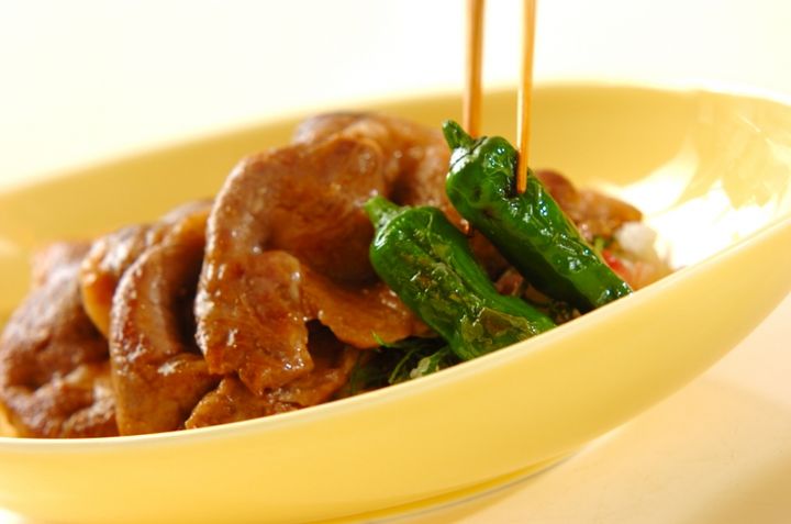 ミョウガの甘酢ご飯で焼き肉丼の作り方3