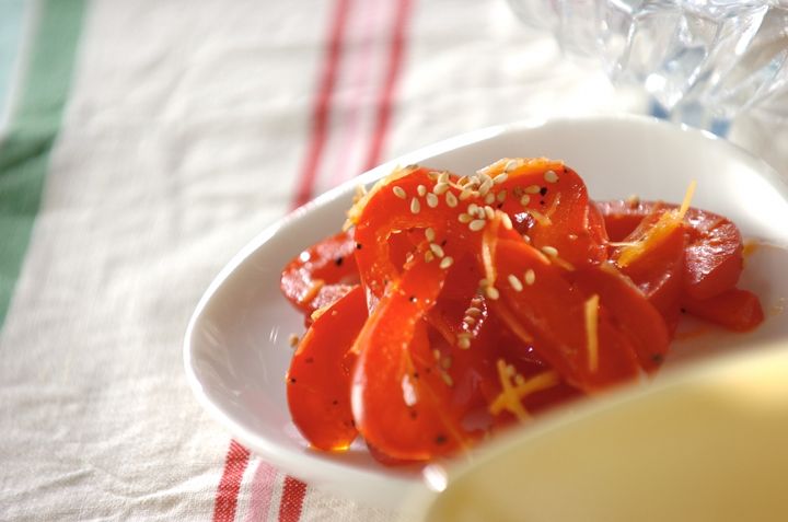 パプリカのショウガきんぴら