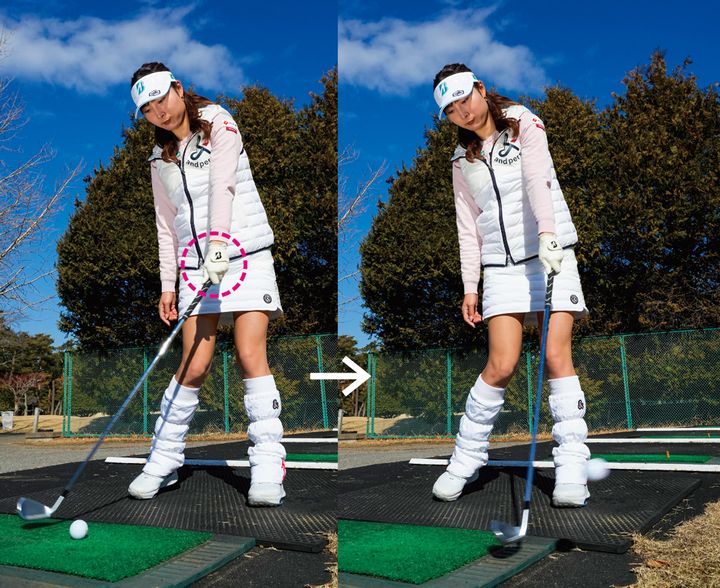 正しいハンドファーストが身につく！ “左手１本”で「当て感」を磨こう