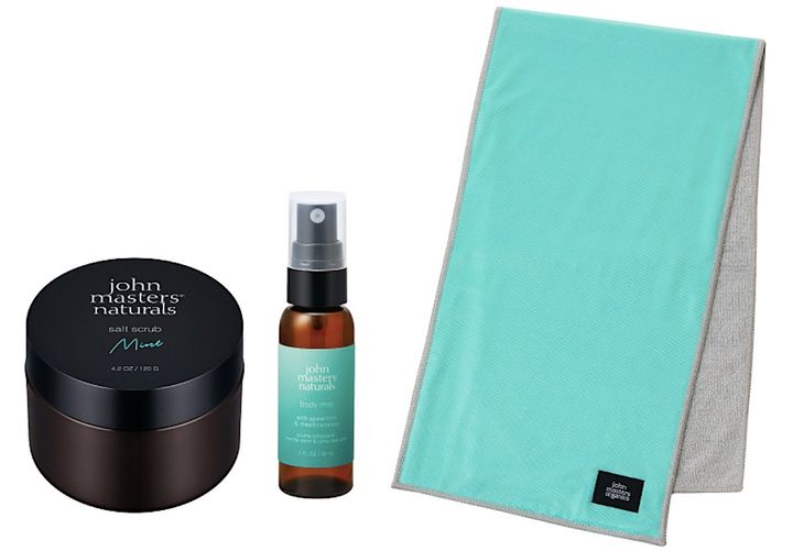 フィール ミント セット 〈フォー ボディ〉 ￥4,510（7月4日より限定発売） ※セット内容／ソルトスクラブ ミント 120g、S＆Mボディミスト ミント 30ml、クールタオル〈ミント〉