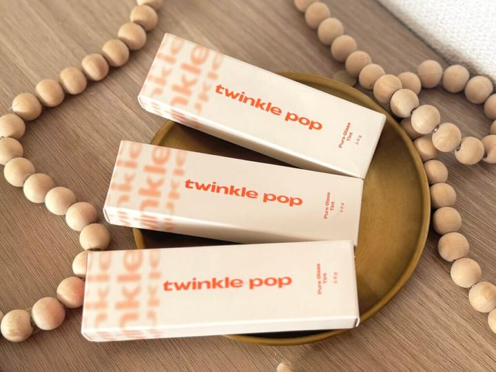 「トゥインクルポップ」リップティント「ピュアグラスティント」パッケージ