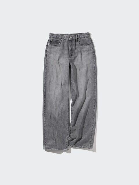 2024夏ユニクロレディースワイドストレートジーンズ