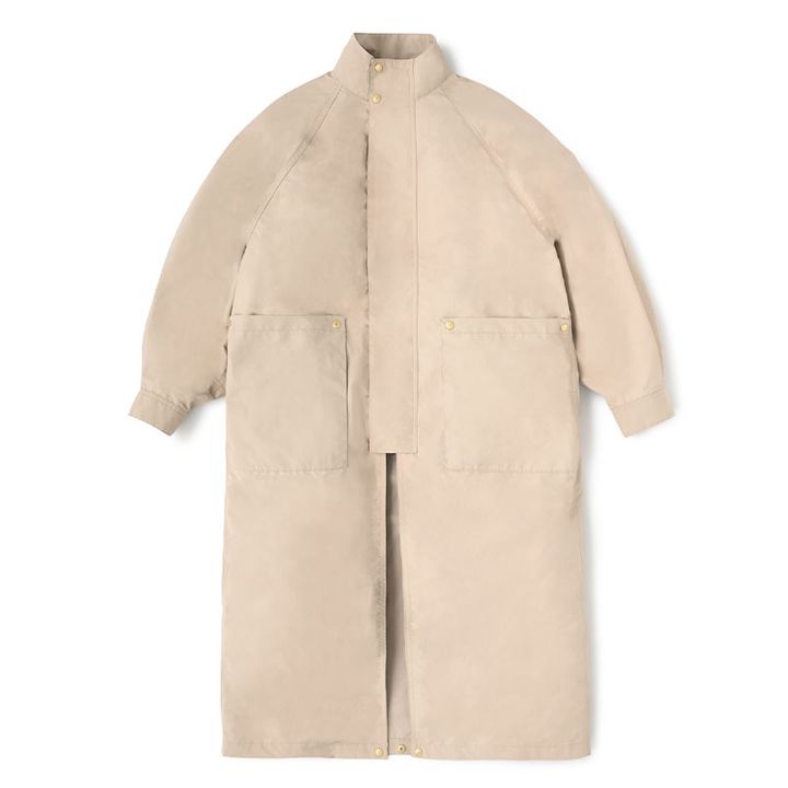 トラディショナルウェザーウェアの丈チェンジ可能なベージュアウター