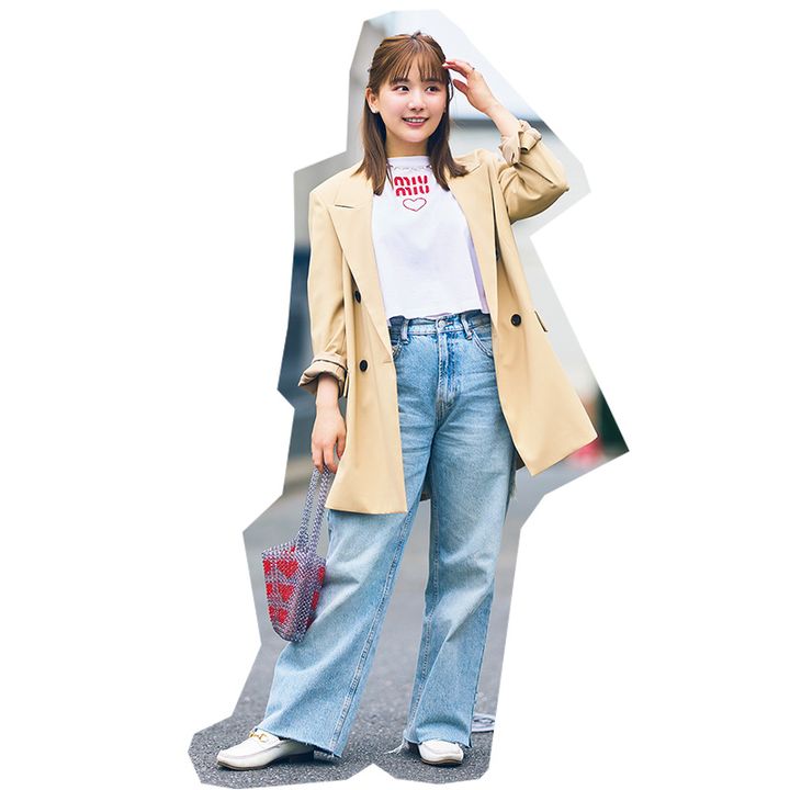 パンツコーデ,デニムコーデ,産後ママ,YouTuber,ひよん