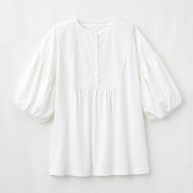 2024しまむらSEASON REASONドット刺しゅうプルオーバー