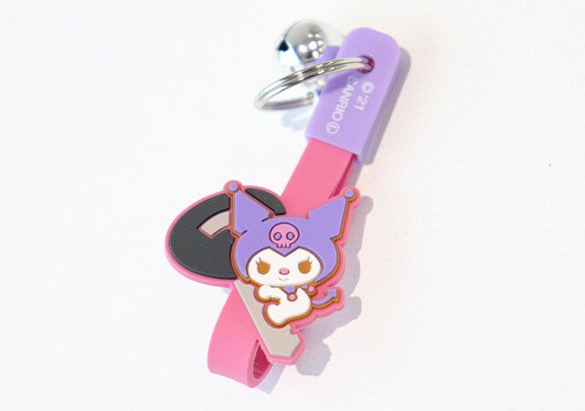 セリアのクロミちょこぴたん自転車キーホルダー