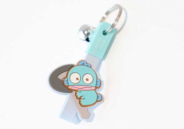 セリアのハンギョドンちょこぴたん自転車キーホルダー