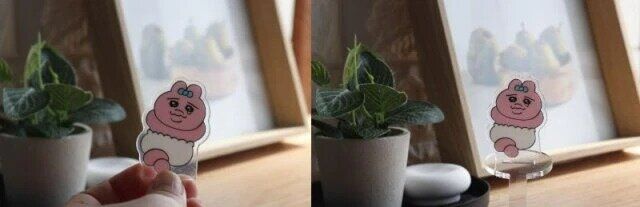 アクリルスタンド用撮影補助具使用例