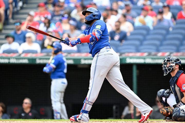 ブルージェイズのゲレーロJr. （C）Getty Images