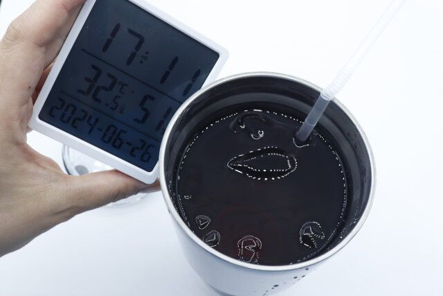 ダイソーのシンプルステンレスタンブラーの保冷効果検証2