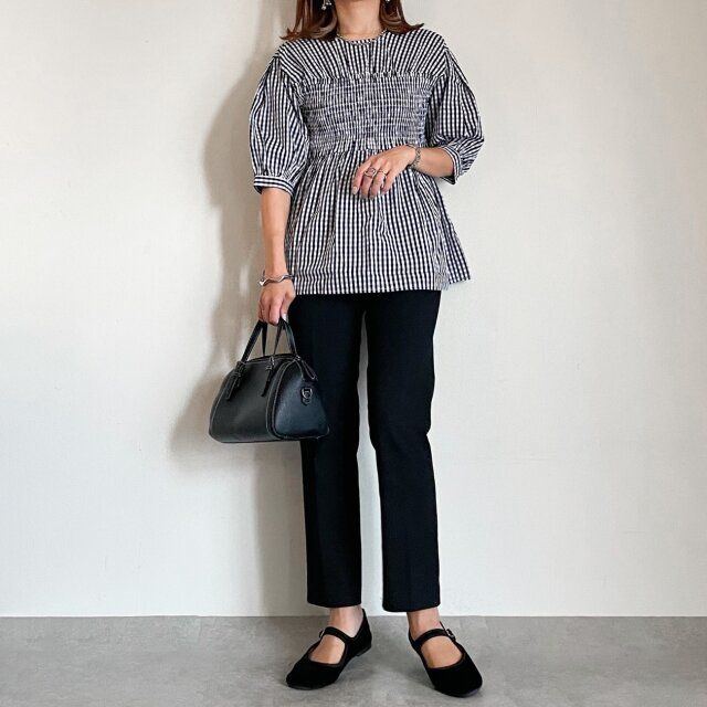 ギンガムチェックコーデ