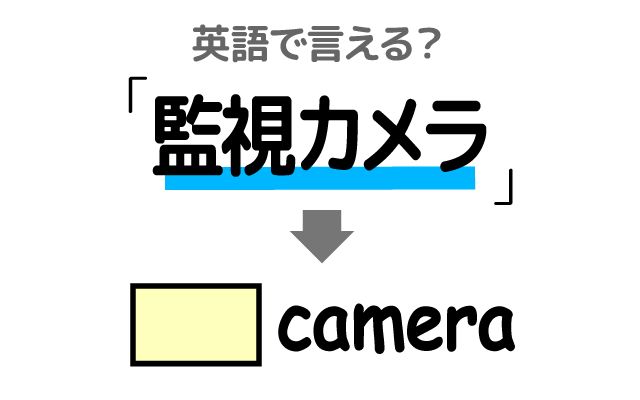 英語で【監視カメラ】は何て言う？「犯罪抑止に役立つ」などの英語もご紹介