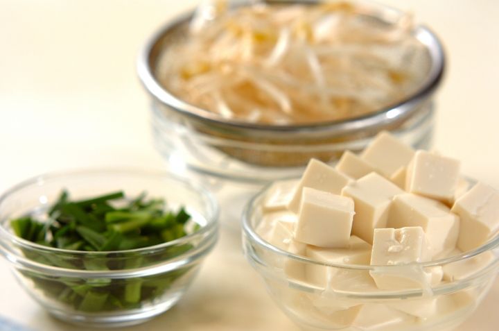 韓国風みそ汁の下準備1