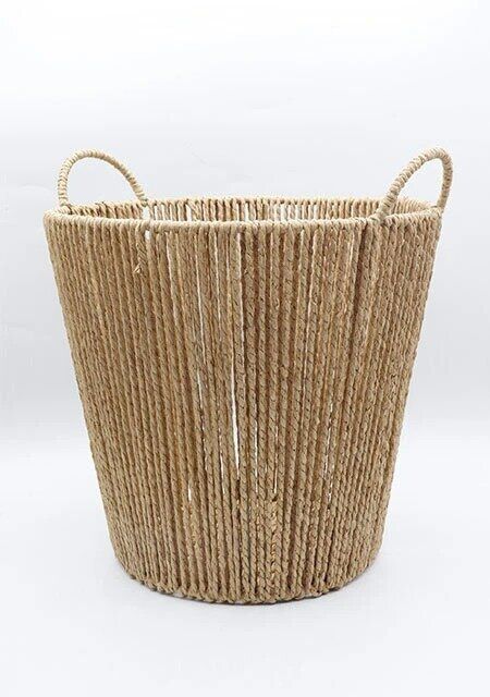 手編みFSCペーパー収納（ラウンド、30cm×30cm×28cm）