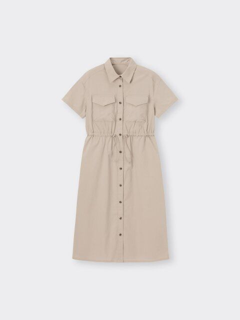 2024夏GUレディースワークシャツワンピース