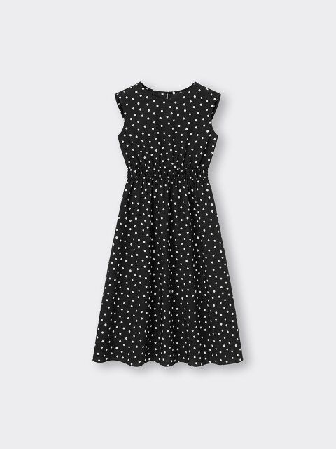 2024夏GUレディースドットプリントワンピース