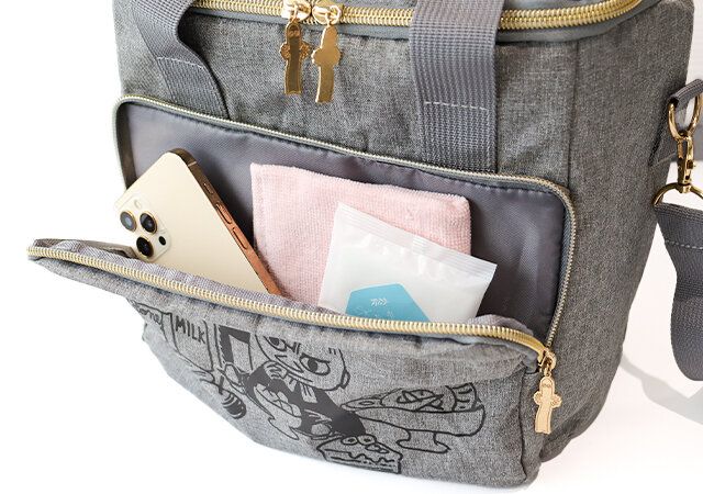 保冷ピクニックバッグ フロントポケット