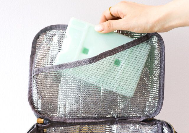 保冷ピクニックバッグ フタ裏 メッシュポケット