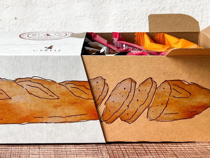 内パッケージに描かれたラスクフランス