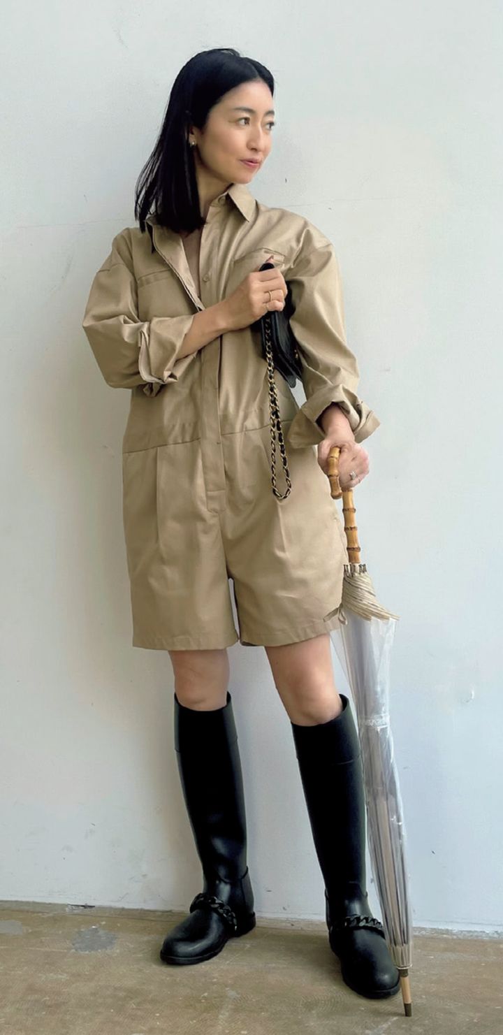 GLOW7月号 パンツ スナップ 梅雨 夏 コーデ 中山彩子