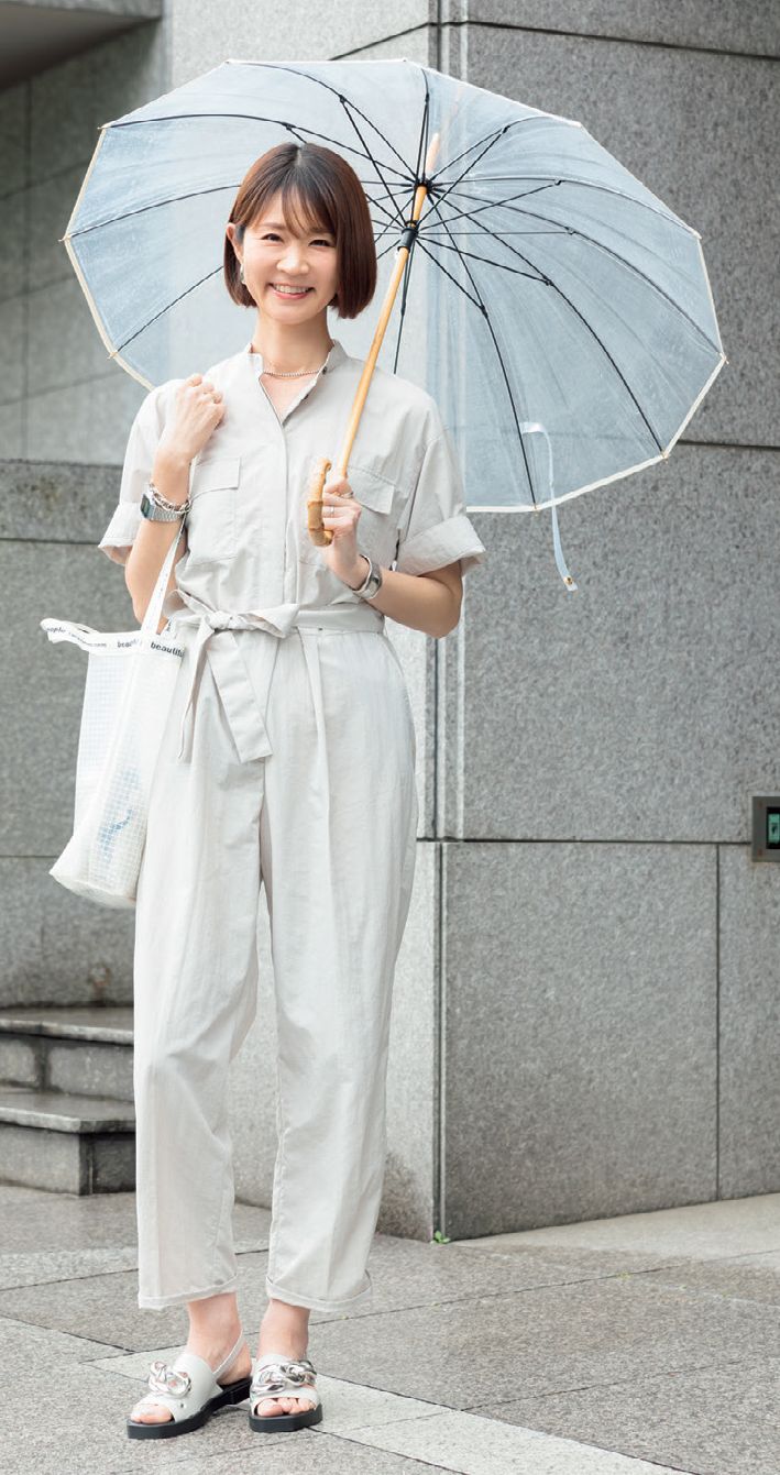 GLOW7月号 パンツ スナップ 梅雨 夏 コーデ 高田栄美子
