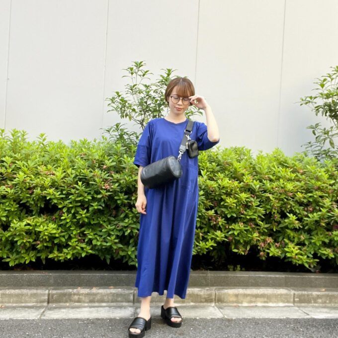 ワークマン「レディースドライサイドポケットランタンスリーブワンピース」