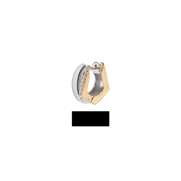 画像: 【PRMAL】「Bond Hoop Earring」（K18 Vermeil Gold+Silver）¥44,000 （税込）